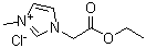 1-(2-Ethoxy-2-oxoethyl)-3-methyl-1H-imidazolium chloride molecular structure (CAS 464916-25-4)