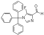 5-氟-1-(三苯基甲基)-1H-咪唑-4-甲醛分子结构 (CAS 464924-63-8)