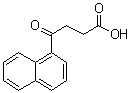 structure of CAS# 4653-13-8, 3-(1-Naphthoyl)propionic acid;4-(1-Naphthyl)-4-oxobutanoic acid; NSC 408067; beta-(1-Naphthoyl)propionic acid; gamma-Oxo-1-naphthalenebutyric acid