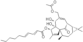 3-O-(2E,4E-Decadienoyl)-20-O-acetylingenol molecular structure (CAS 466663-12-7)