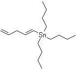 Tributyl(1E)-1,4-pentadien-1-yl-stannane molecular structure (CAS 466696-62-8)