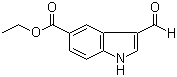 结构式 CAS# 467458-46-4, 3-醛基-1H-吲哚-5-甲酸乙酯