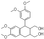 1-(3,4-二甲氧基苯基)-1,2,3,4-四氢-6,7-二甲氧基-2,3-萘二甲醇分子结构 (CAS 4676-53-3)