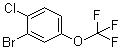 2-溴-1-氯-4-(三氟甲氧基)苯分子结构 (CAS 468075-00-5)