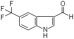 结构式 CAS# 468718-16-3, 5-(三氟甲基)-1H-吲哚-3-甲醛