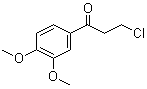 structure of CAS# 4693-38-3, 3-Chloro-3',4'-dimethoxypropiophenone;3-Chloro-1-(3,4-dimethoxyphenyl)propan-1-one; NSC 55772