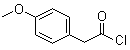 (4-甲氧基苯基)乙酰氯分子结构 (CAS 4693-91-8)