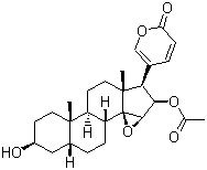structure of CAS# 470-37-1, Cinobufagin;5b,20(22)-Bufadienolide-3b,16b-diol-14,15b-epoxy 16-acetate