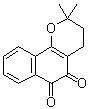 3,4-二氢-2,2-二甲基-2H-萘并[1,2-b]吡喃-5,6-二酮分子结构 (CAS 4707-32-8)