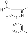 1-(3,4-Dimethylphenyl)-4,5-dihydro-3-methyl-5-oxo-1H-pyrazole-4-carboxaldehyde molecular structure (CAS 473681-77-5)
