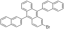 2-Bromo-9,10-bis(2-naphthalenyl)anthracene molecular structure (CAS 474688-76-1)