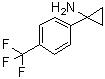 1-[4-(Trifluoromethyl)phenyl]cyclopropanamine molecular structure (CAS 474709-86-9)