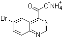 6-Bromo-4-quinazolinecarboxylic acid ammonium salt molecular structure (CAS 474710-80-0)