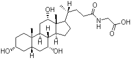 Glycocholic acid molecular structure (CAS 475-31-0)