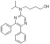 structure of CAS# 475086-75-0, 4-[(5,6-Diphenylpyrazinyl)(1-methylethyl)amino]-1-butanol