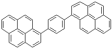 结构式 CAS# 475460-77-6, 1,4-二(1-芘基)苯