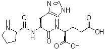 L-Prolyl-L-histidyl-L-glutamic acid molecular structure (CAS 47555-31-7)
