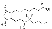 (11alpha)-16,16-Difluoro-11,15-dihydroxy-9-oxo-prostan-1-oic acid molecular structure (CAS 475992-30-4)