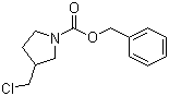 3-氯甲基吡咯烷-1-甲酸苄酯分子结构 (CAS 476474-01-8)