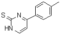 结构式 CAS# 477859-71-5, 4-(4-甲基苯基)-2(1H)-嘧啶硫酮