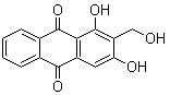 结构式 CAS# 478-08-0, 1,3-二羟基-2-(羟基甲基)蒽醌