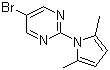 5-Bromo-2-(2,5-dimethyl-1H-pyrrol-1-yl)pyrimidine molecular structure (CAS 478258-81-0)
