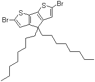 2,6-Dibromo-4,4-dioctylcyclopenta[2,1-b:3,4-b']dithiophene molecular structure (CAS 478404-10-3)