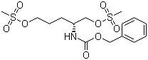 [(1R)-4-[(Methylsulfonyl)oxy]-1-[[(methylsulfonyl)oxy]methyl]butyl]carbamic acid phenylmethyl ester molecular structure (CAS 478646-29-6)
