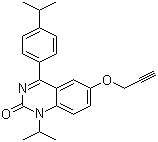1-(1-Methylethyl)-4-[4-(1-methylethyl)phenyl]-6-(2-propyn-1-yloxy)-2(1H)-quinazolinone molecular structure (CAS 478963-79-0)