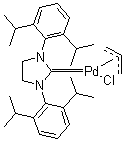 Allyl[1,3-bis(2,6-diisopropylphenyl)-2-imidazolidinylidene]chloropalladium( II) molecular structure (CAS 478980-01-7)