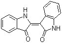 结构式 CAS# 479-41-4, 靛玉红; 2-(2-氧代-1H-吲哚-3-亚基)-1H-吲哚-3-酮