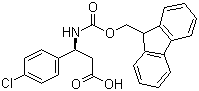 Fmoc-(S)-3-Amino-3-(4-chlorophenyl)propionic acid molecular structure (CAS 479064-91-0)
