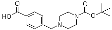 4-[[4-(tert-Butoxycarbonyl)piperazin-1-yl]methyl]benzoic acid molecular structure (CAS 479353-63-4)