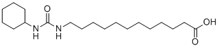 12-[(Cyclohexylcarbamoyl)amino]dodecanoic acid molecular structure (CAS 479413-68-8)