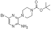 结构式 CAS# 479685-13-7, 3'-氨基-6'-溴-2,3,5,6-四氢-[1,2']联吡嗪-4-羧酸叔丁酯