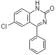 结构式 CAS# 4797-43-7, 6-氯-4-苯基-2(1H)-喹唑啉酮