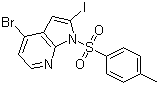 4-Bromo-2-iodo-N-tosyl-7-azaindole molecular structure (CAS 480423-17-4)