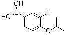 3-氟-4-异丙氧基苯硼酸分子结构 (CAS 480438-54-8)