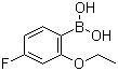 2-乙氧基-4-氟苯硼酸分子结构 (CAS 480438-58-2)