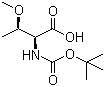 structure of CAS# 48068-25-3, Boc-O-methyl-L-threonine