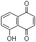 结构式 CAS# 481-39-0, 5-羟基对萘醌; 5-羟基-1,4-萘醌; 胡桃醌