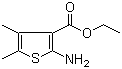 结构式 CAS# 4815-24-1, 2-氨基-4,5-二甲基噻吩-3-羧酸乙酯