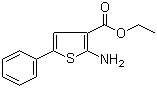 2-氨基-5-苯基噻吩-3-甲酸乙酯分子结构 (CAS 4815-34-3)