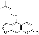 结构式 CAS# 482-45-1, 异欧前胡素; 4-(3-甲基丁-2-烯氧基)呋喃并[3,2-g]苯并吡喃-7-酮