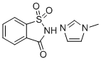 Saccharin 1-methylimidazole molecular structure (CAS 482333-74-4)