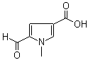 5-Formyl-1-methyl-1H-pyrrole-3-carboxylic acid molecular structure (CAS 482583-71-1)