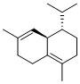 structure of CAS# 483-76-1, (+)-delta-Cadinene;1-Isopropyl-4,7-Dimethyl-1,2,3,5,6,8A-Hexahydronaphthalene; Naphthalene, 1,2,3,5,6,8A-Hexahydro-4,7-Dimethyl-1-(1-Methylethyl)-, (1S-Cis)-; Cadina-1(10),4-Diene
