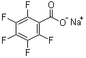 五氟苯甲酸钠分子结构 (CAS 4830-57-3)