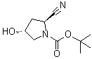(2S,4R)-2-Cyano-4-hydroxy-1-pyrrolidinecarboxylic acid 1,1-dimethylethyl ester molecular structure (CAS 483366-12-7)