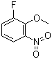 2-氟-6-硝基苯甲醚分子结构 (CAS 484-94-6)